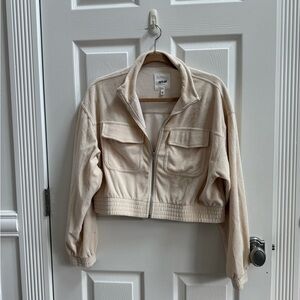 Aerie Women's Corduroy zippered cropped Jacket